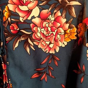 Floral sleeveless blouse
